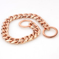 Factory Drop Shipping 19mm Dog Choker Rose Gold Pet Dog Chains For Rottweiler Doberman Bully Accessories